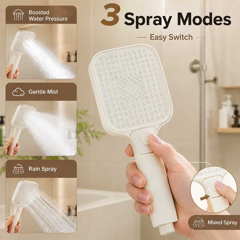 Jet Home Bathroom Accessories - Kepala Shower Genggam Tekanan Tinggi 3