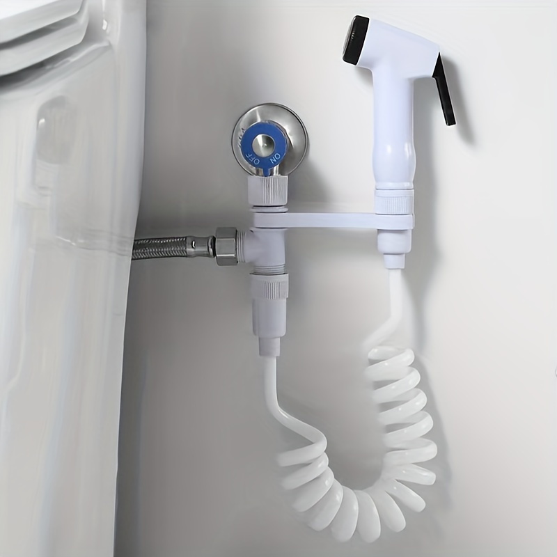 Plunger Toilet - 1set semprotan Bidet genggam putih untuk