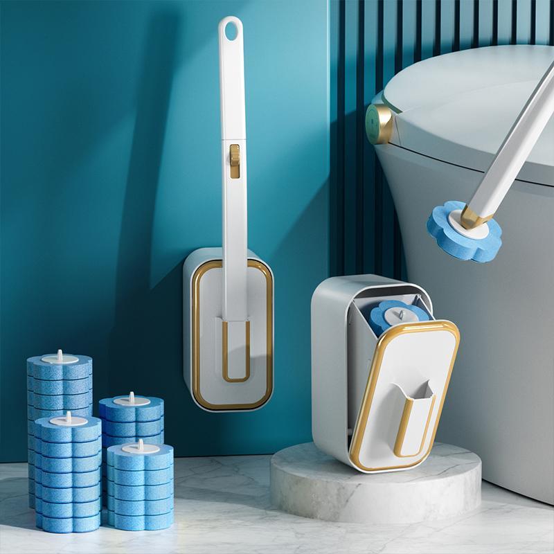 Plunger Toilet - Set Sikat Toilet yang Dipasang di