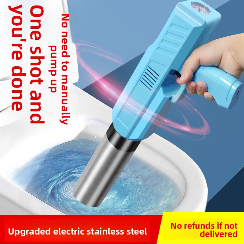 Plunger Toilet - Pembersih Toilet Elektrik, Penghilang Sumbatan Saluran