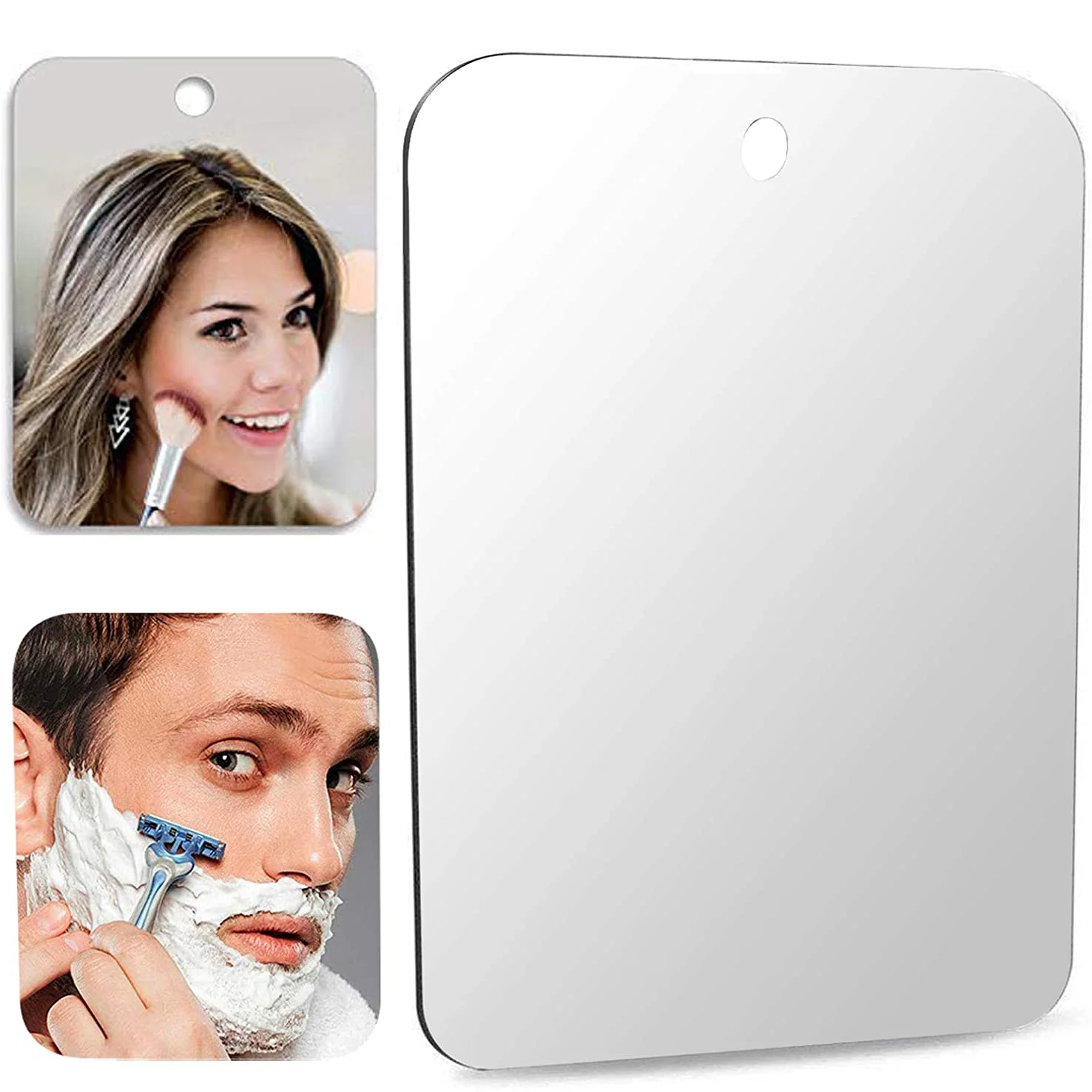 Shaving Mirror Suction - Cermin perjalanan pengisap dinding akrilik tidak