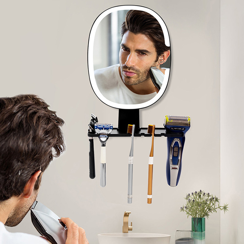 Shaving Mirror Suction - Cermin Mandi LED Anti Kabut untuk