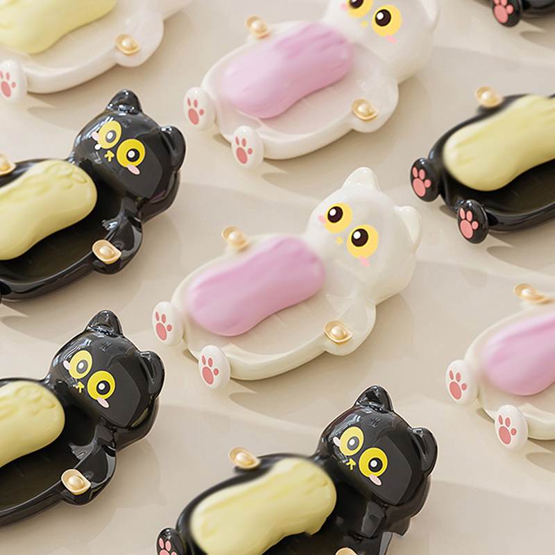 Jet Home Bathroom Accessories - 1 Buah Tempat Sabun Kucing Lucu,