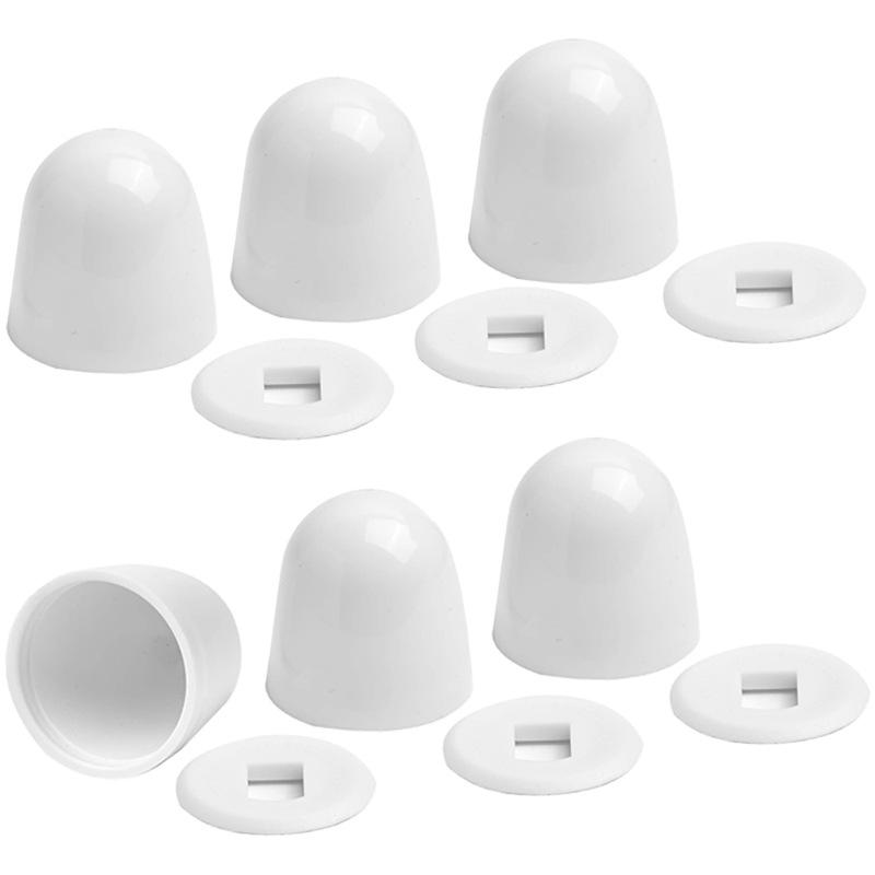 Jet Home Bathroom Accessories - 6 Buah Tutup Baut Toilet Putih