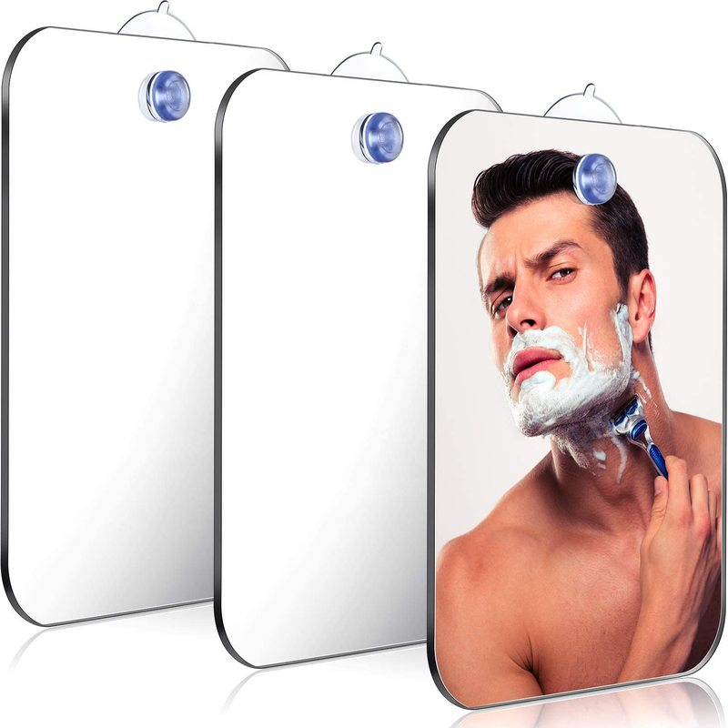 Shaving Mirror Suction - 1 Buah Cermin Akrilik dengan Cermin