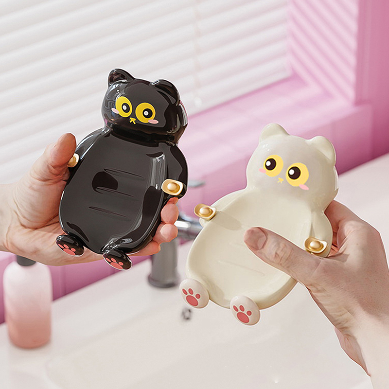 1 Buah Kotak Sabun Kucing Kebe - Jet Home Bathroom Accessories ulasan dan harga