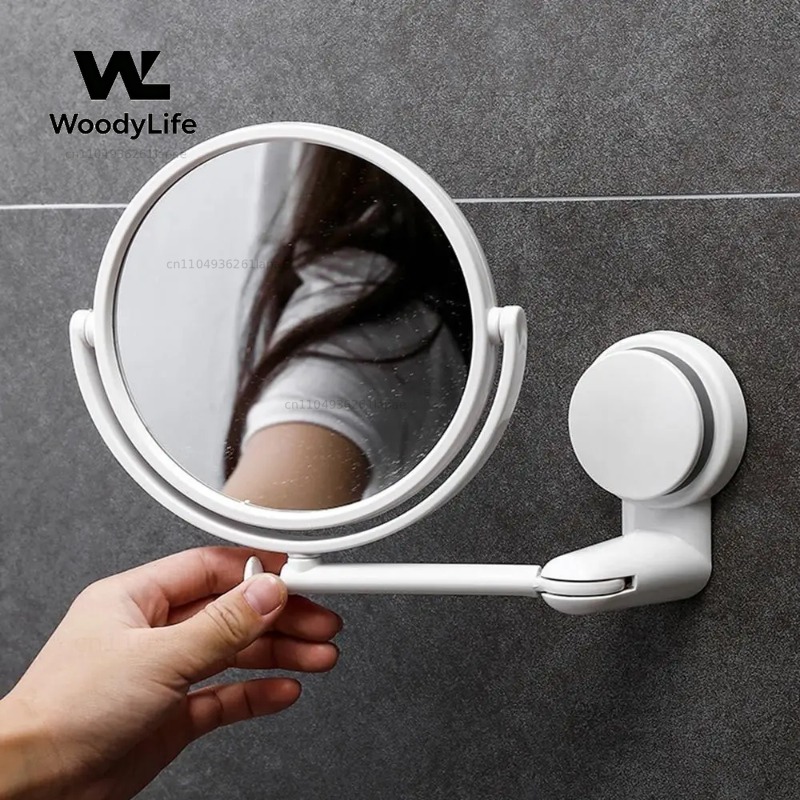 Cermin Rias Lipat Plastik Puta - Shaving Mirror Suction ulasan dan harga