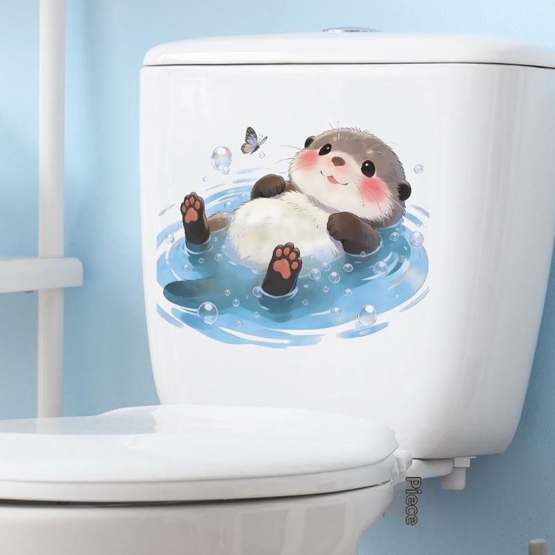 Stiker Tangki Toilet Beruang L - Jet Home Bathroom Accessories ulasan dan harga