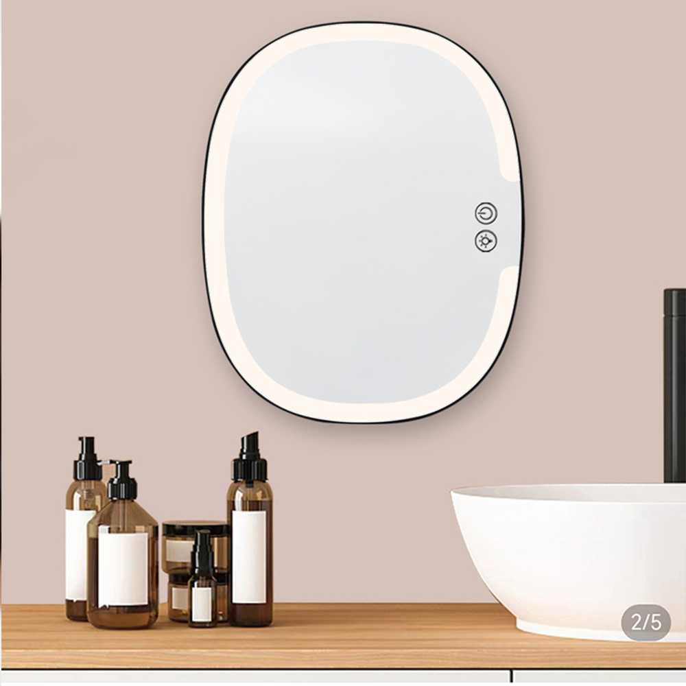 Cermin Mandi LED Anti Kabut un - Shaving Mirror Suction ulasan dan harga