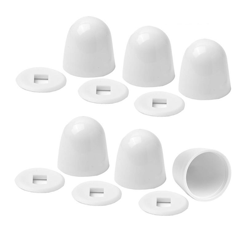 6 Buah Tutup Baut Toilet Putih - Jet Home Bathroom Accessories ulasan dan harga