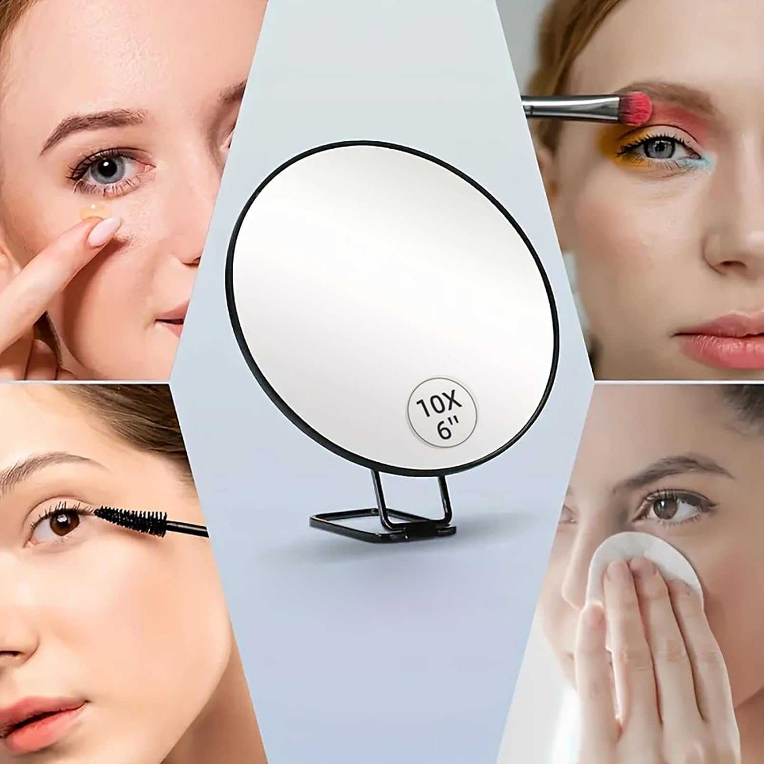 Cermin Rias Portabel 6 inci de - Shaving Mirror Suction ulasan dan harga