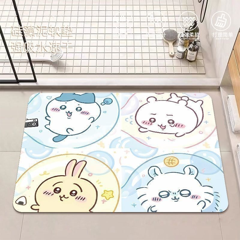 Anime Chiikawa Hachiware Usagi - Home Bathroom Mats ulasan dan harga
