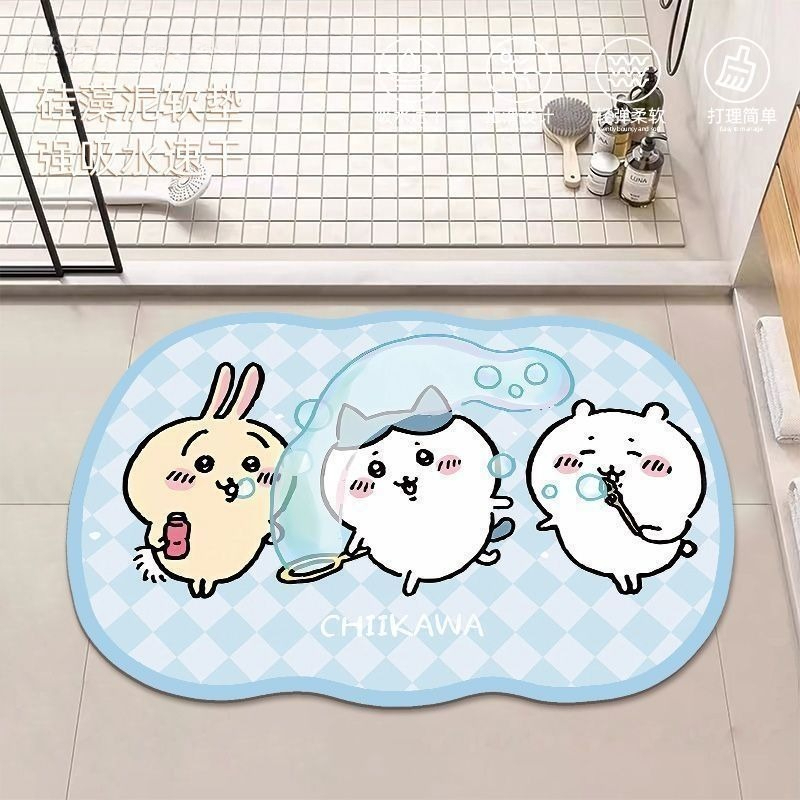 Anime Chiikawa Hachiware Usagi - Home Bathroom Mats ulasan dan harga